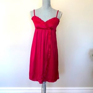 H&M fuschia pink satin feel dress. (Never worn).
